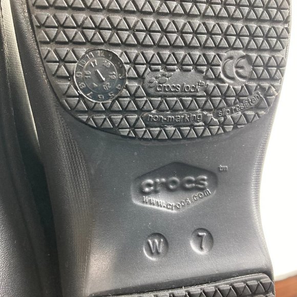 Crocs Women Sz 7 Professional Dual Comfort Slip Resistant Graphic Clogs Shoes - Picture 10 of 10